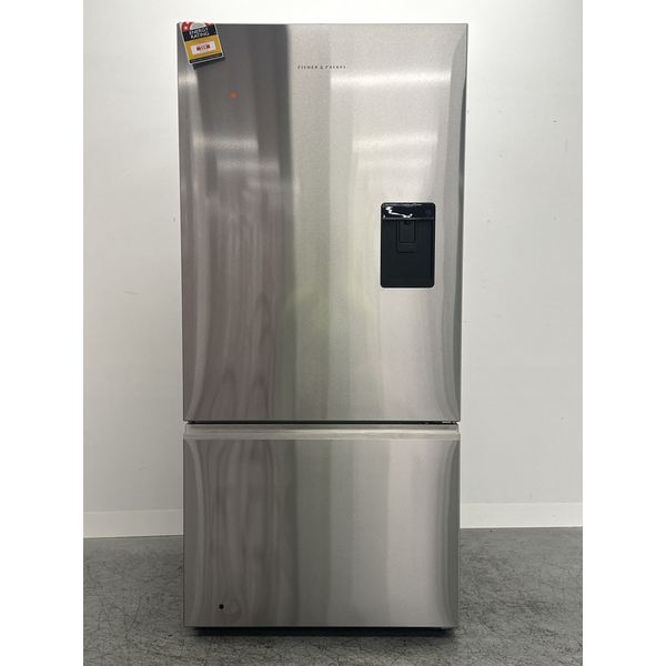 Fisher & Paykel Series 5 515L Bottom Mount Fridge with Ice and Water Stainless Steel Right Hinge RF505BRNUX1