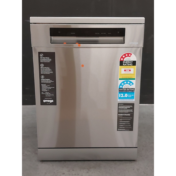 Omega 60cm Freestanding Dishwasher, Stainless Steel ODWF6015XCOM