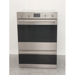 Smeg 60cm Classic Pyrolytic Electric Built-In Double Oven DOSPA6395X