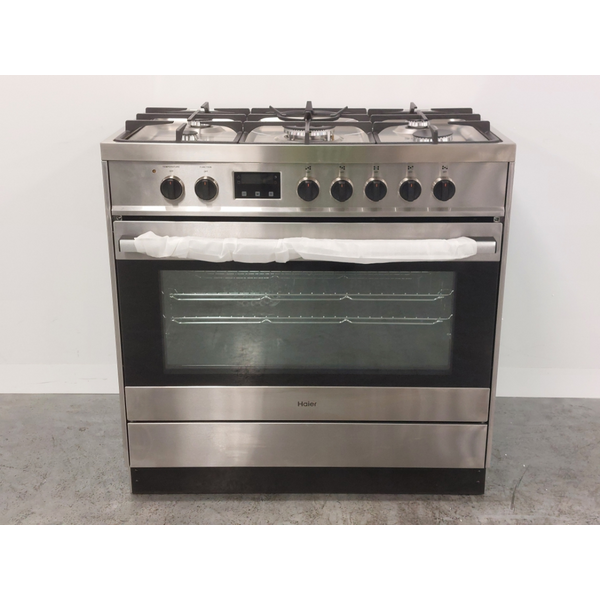 Haier 90cm Dual Fuel Freestanding Oven Stainless Steel HOR90S9MSX1