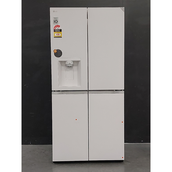 LG 506L French Door Fridge with Ice and Water Dispenser White GF-L500MWH