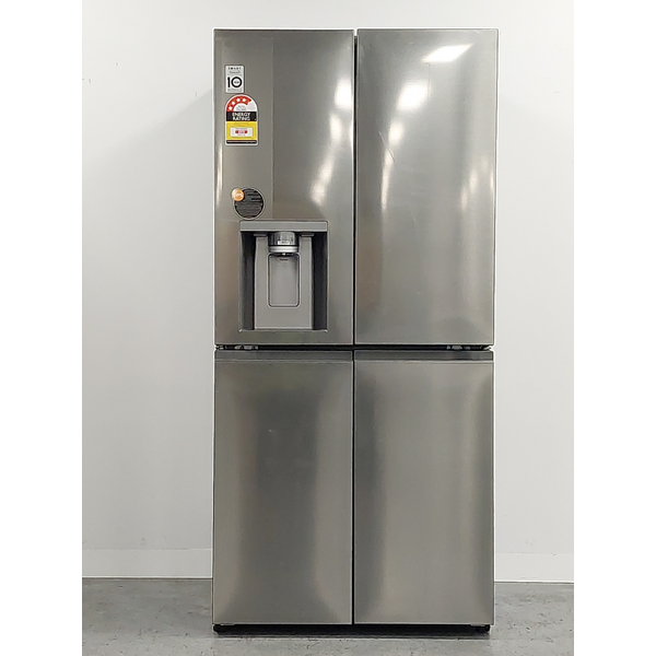 LG 506L French Door Fridge with Slim In-Door Ice and Water Dispenser Stainless Steel GF-L500PL