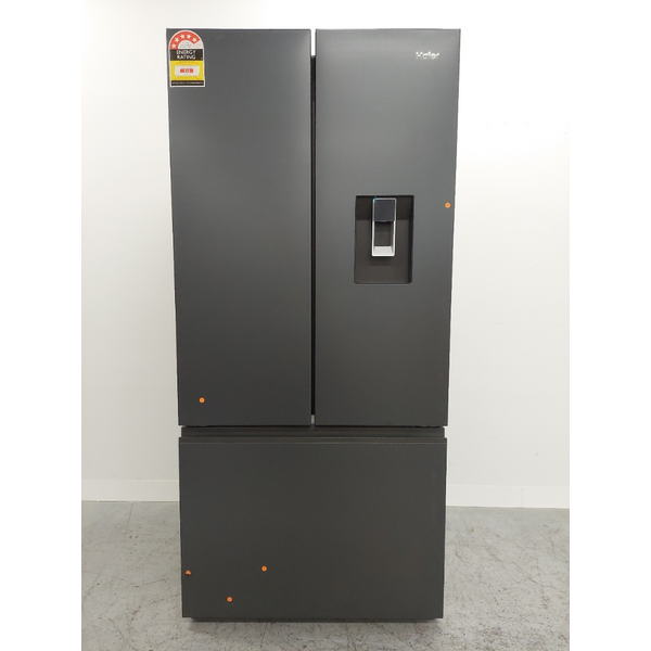 Haier 509L French Door Fridge with Non-Plumbed Water Dispenser Black HRF510FHC
