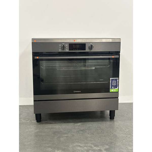 Westinghouse 90cm Induction Pyrolytic Freestanding Oven with SteamBake Dark Stainless Steel WFEP9757DD