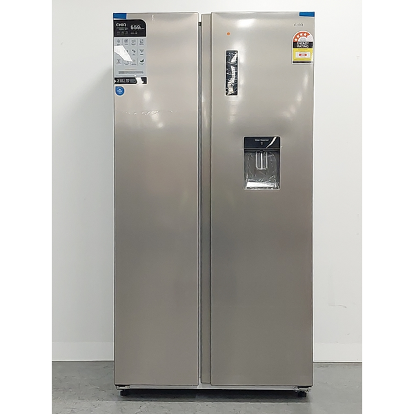 CHiQ 559L Side by Side Refrigerator Silver CSS557NSD4E