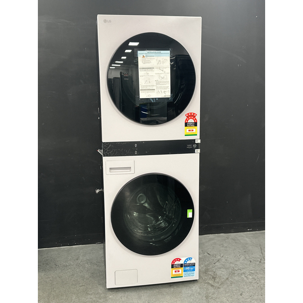 LG WashTower 19/10kg All-In-One Stacked Washer Dryer Matte Grey WWT-1910GRX