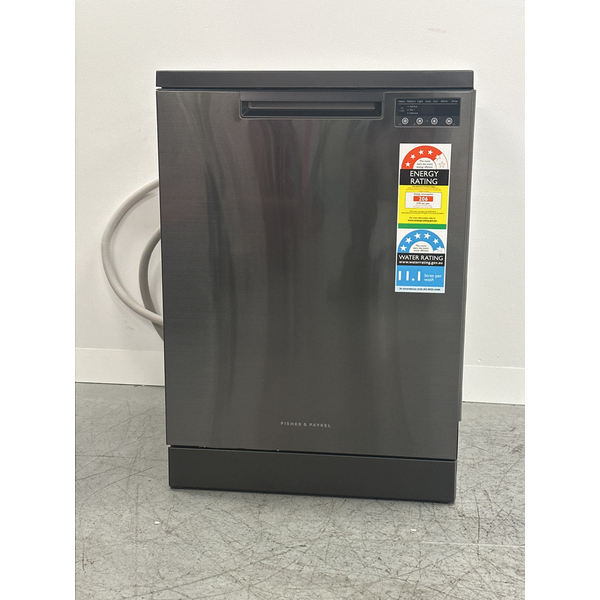 Fisher & Paykel Series 7 Contemporary Freestanding Dishwasher Black Steel DW60FC4B2