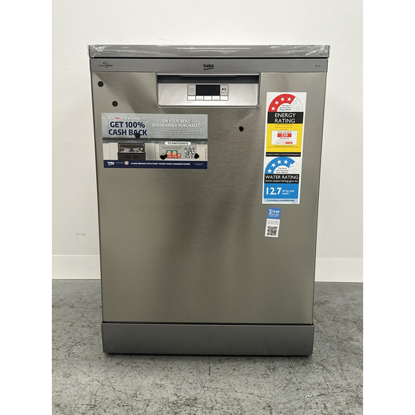 Beko 60cm Freestanding Dishwasher 14 Place Platinum Steel BDFB1410X