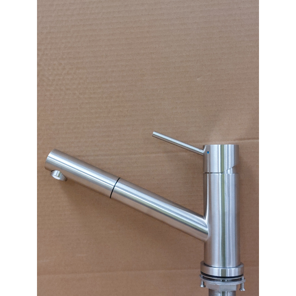 Oliveri Essente Swivel Pull Out Mixer Tap Stainless Steel SS31615