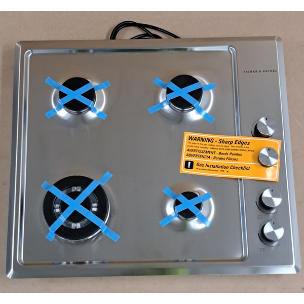 Fisher & Paykel Series 5 60cm Natural Gas Cooktop Stainless Steel CG604CNGX2