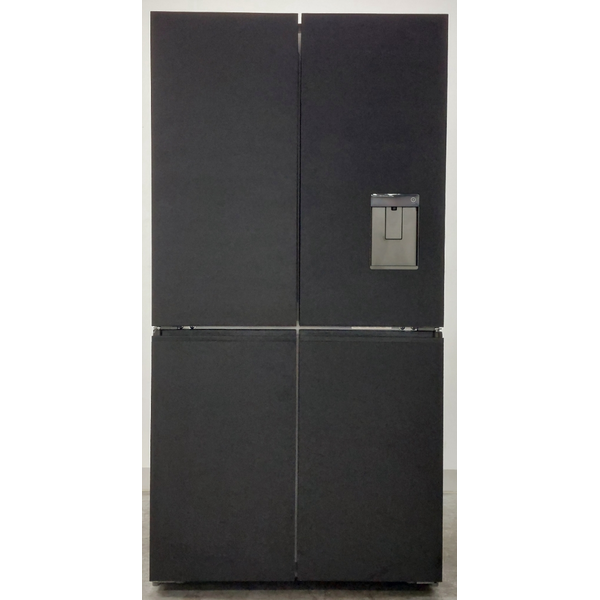 Fisher & Paykel Series 7 538L Quad Door Refrigerator with Ice and Water Matte Black Glass RF605QZUVB1
