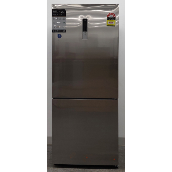 CHiQ 396L Bottom Mount Refrigerator Stainless Steel CBM394NSS6E