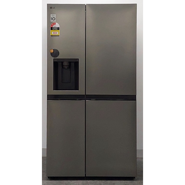 LG 635L Side by Side Fridge with Ice & Water Dispenser Stainless Steel GS-L600PL