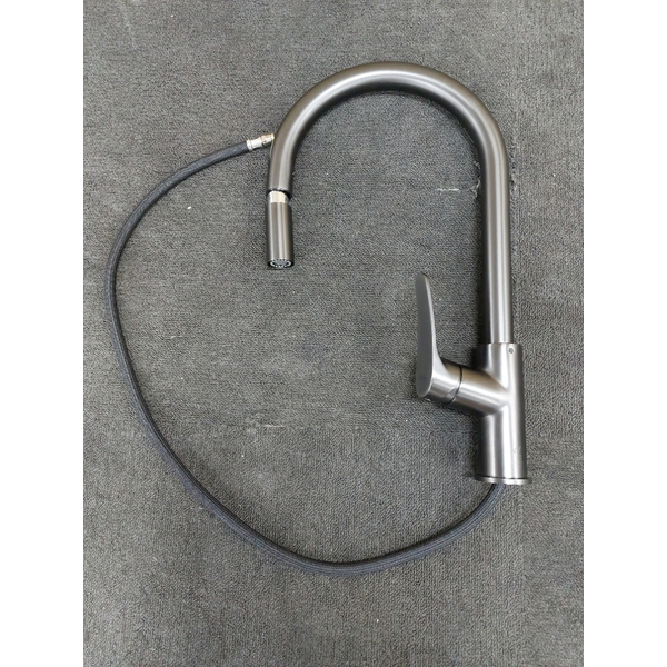 Oliveri Verona Pull out Goose Neck Mixer Tap Gunmetal VA306505GM-P