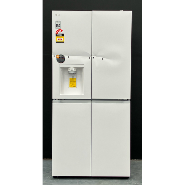 LG 506L French Door Fridge with Ice and Water Dispenser White GF-L500MWH