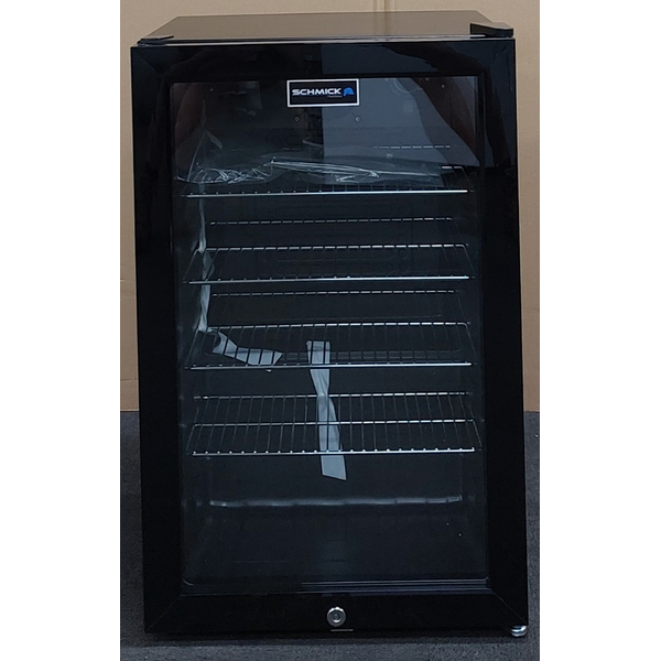 Schmick 70L Double Glazed Glass Door Beverage Centre Black HUS-SC70-B