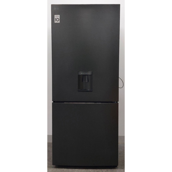 LG 420L Bottom Mount Non-Plumbed Fridge Matte Black GB-W455MBL