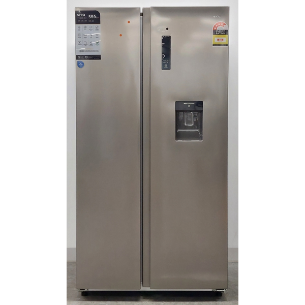 CHiQ 559L Side by Side Refrigerator Silver CSS557NSD4E