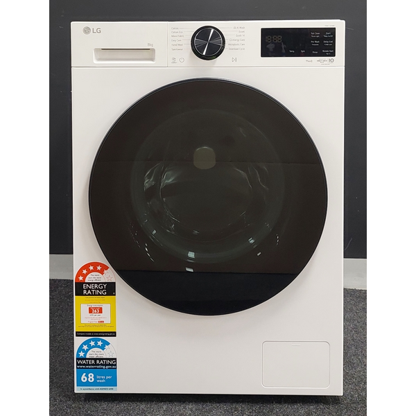 LG 8kg Series 3 AI Front Load Washing Machine White WX3-1408W