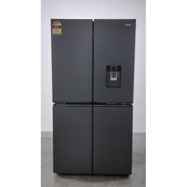 Haier 623L Quad Door Refrigerator with Ice and Water Black HRF680YPC