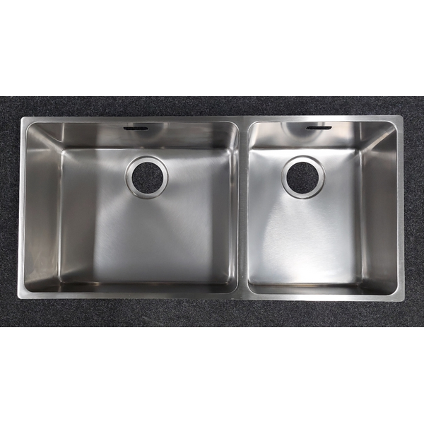 Franke Mythos 500/340mm and 1 and 1/2 Bowl Right 3 Way Installation Sink with Accessories MYX220-5034FPCSBR