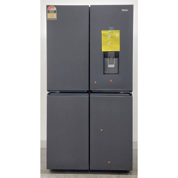 Haier 623L Quad Door Refrigerator with Ice and Water Black HRF680YPC