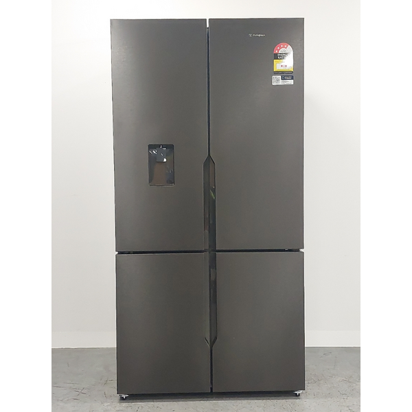 Westinghouse 564L French Door Fridge with Plumbed Water Dispenser and Ice Maker Matte Charcoal Black WQE5750BB