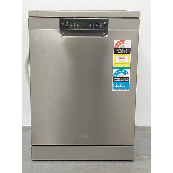 Haier 60cm Freestanding Dishwasher with Sanitise Satina Silver HDW15F1S1