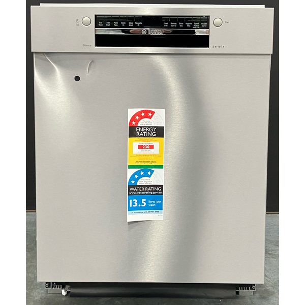 Bosch 60cm Series 4 Built Under Stainless Steel Dishwasher SMU4HTS01A