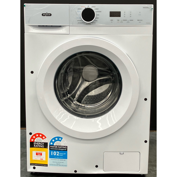 Mykin 10kg Front Load Washing Machine White MFLW10W2