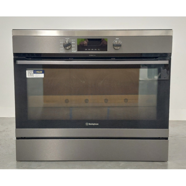 Westinghouse 90cm Induction Pyrolytic Freestanding Oven with SteamBake Dark Stainless Steel WFEP9757DD
