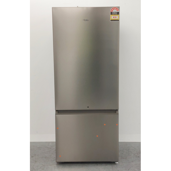 Haier 433L Bottom Mount Refrigerator Satina Silver HRF420BS