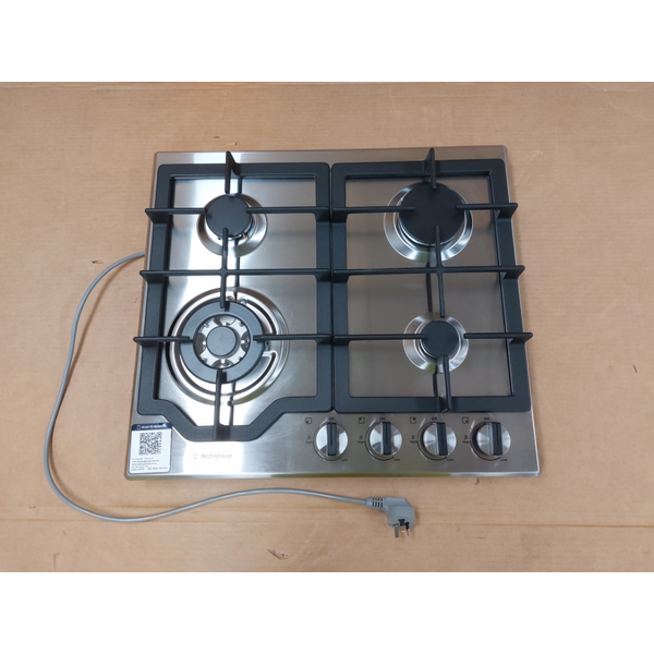 Westinghouse 60cm 4 Burner Natural Gas Cooktop Stainless Steel WHG644SC