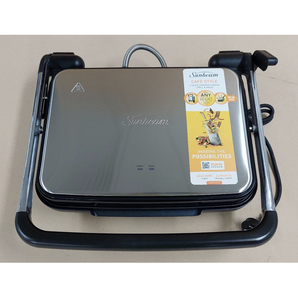Sunbeam Cafe Style 6-Slice Sandwich Press & Maker GRM7000SS