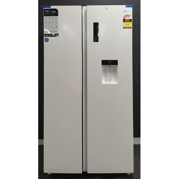 CHiQ 559L Side by Side Refrigerator White CSS559NWD4E