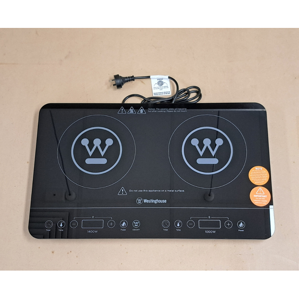 Westinghouse Portable Twin Induction Cooktop WHIC02K