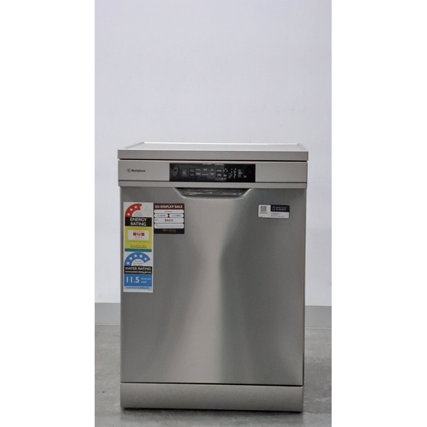 Westinghouse 60cm Freestanding Sensor Wash Dishwasher Stainless Steel WSF6604XB