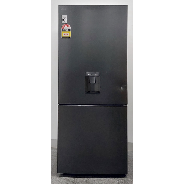 LG 420L Bottom Mount Non-Plumbed Fridge Matte Black GB-W455MBL