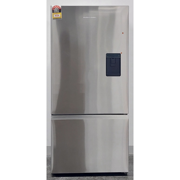 Fisher & Paykel Series 5 515L Bottom Mount Fridge with Ice and Water Stainless Steel Right Hinge RF505BRNUX1