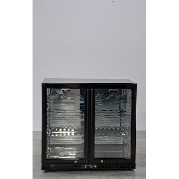 Schmick 257L Under Bench Black Heated Glass Fridge SK246B-HD