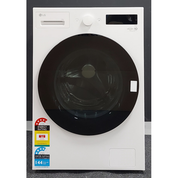LG XL Series 14kg AI Front Load Washing Machine Matte White WXLS-1014WX