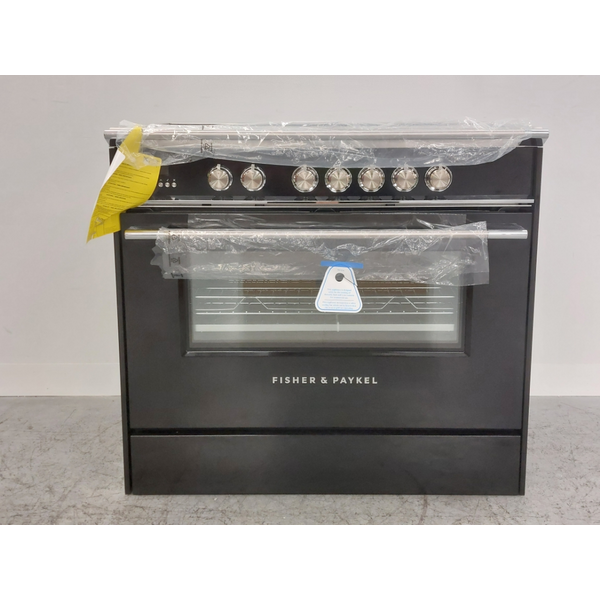 Fisher & Paykel 90cm Series 7 Classic Freestanding Induction Electric Oven Black OR90SCI4B1