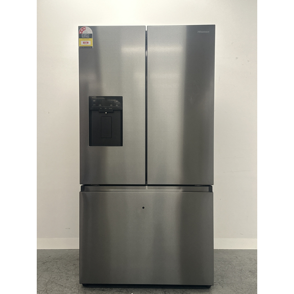 Hisense 634L French Door Fridge with Plumbed Water Dark Stainless Steel HRFD634BW