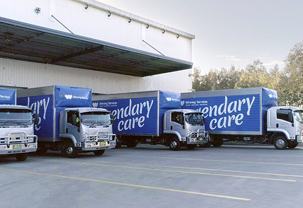 Home Clearance Legendary Care delivery trucks